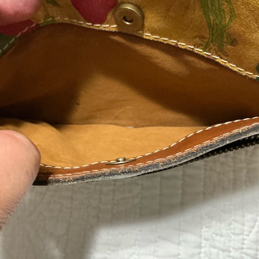 EUC Patricia Nash Leather Spring Lily Crossbody Bag - Picture 9 of 16